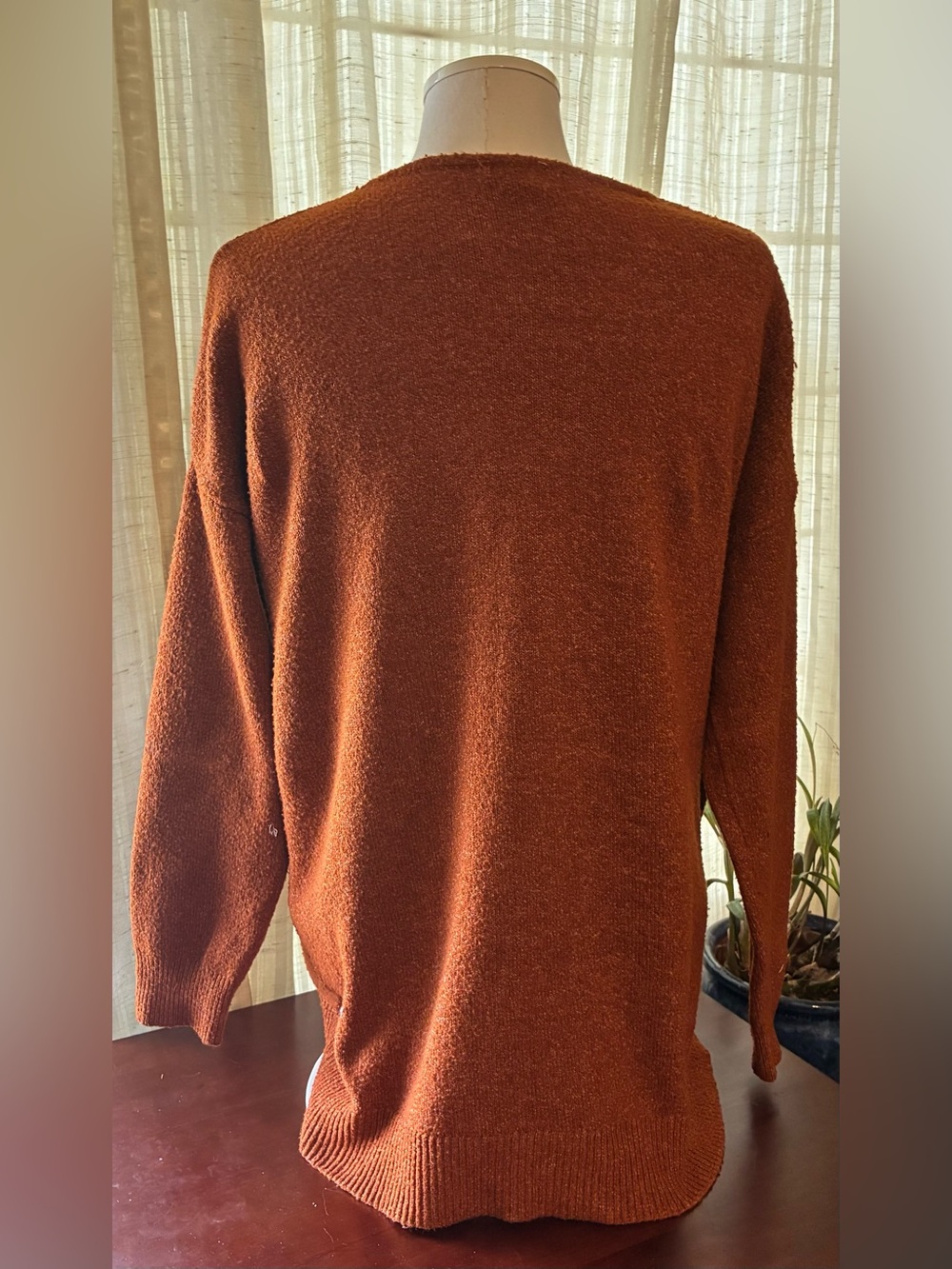 H&M Rust Brown V-Neck Sweater - Picture 3 of 3